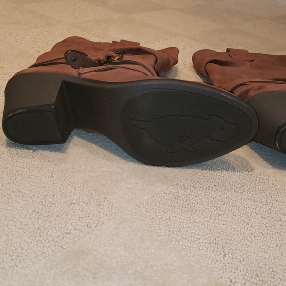 Rocket Dog Faux Suede Cowboy Boots, Sz 10 - Picture 5 of 16